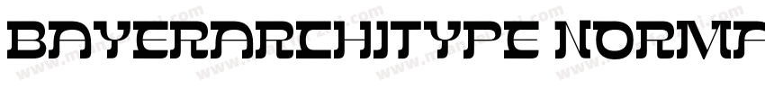 Bayerarchitype Norma字体转换